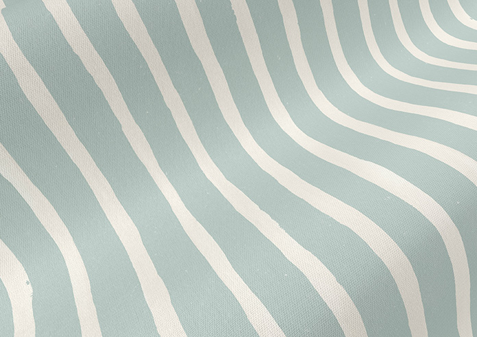 Vintage Stripe, Aqua - Made to Measure Curtains - Image 4